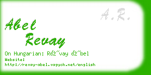 abel revay business card